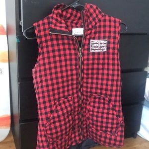 Checkered Puffer Vest